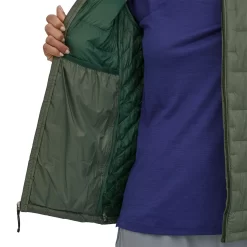 Jas Patagonia Women Micro Puff Jacket Hemlock Green -Patagonië Outdoor Sportkleding wbf22 84071 hmkg jccpkt2 1