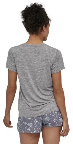 T-Shirt Patagonia Women Cap Cool Daily Shirt Feather Grey -Patagonië Outdoor Sportkleding wbs20 45225 fea bj2 1