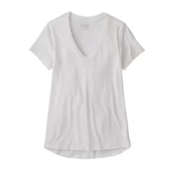 T-Shirt Patagonia Women Side Current Tee White