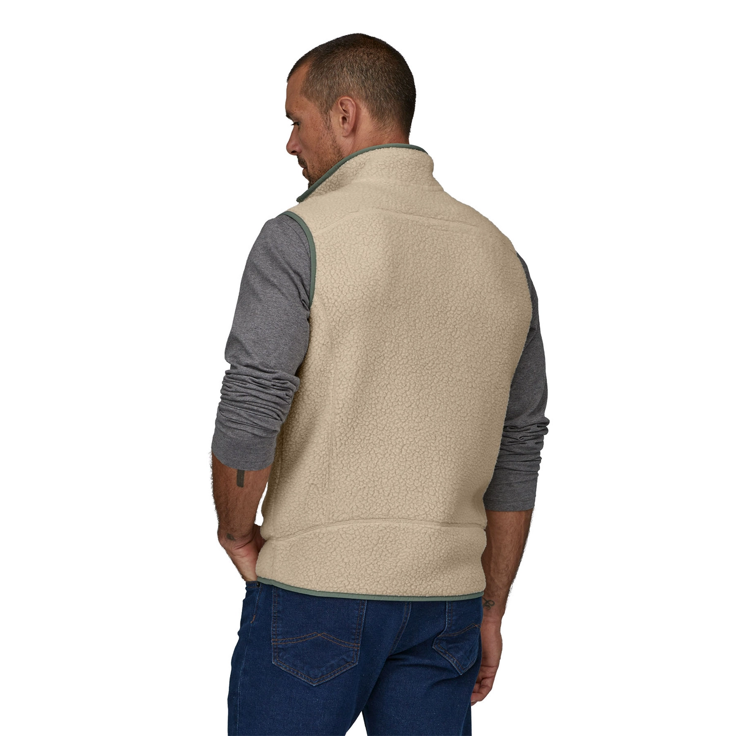 Bodywarmer Patagonia Men Retro Pile Vest Dark Natural 5 Bodywarmer Patagonia Men Retro Pile Vest Dark Natural - Afbeelding 3