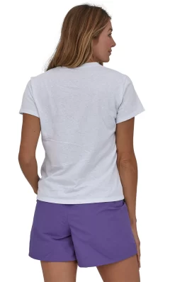 T-Shirt Patagonia Women Endure Hex Responsibili Tee White -Patagonië Outdoor Sportkleding wbs23 37685 whi mw2 1
