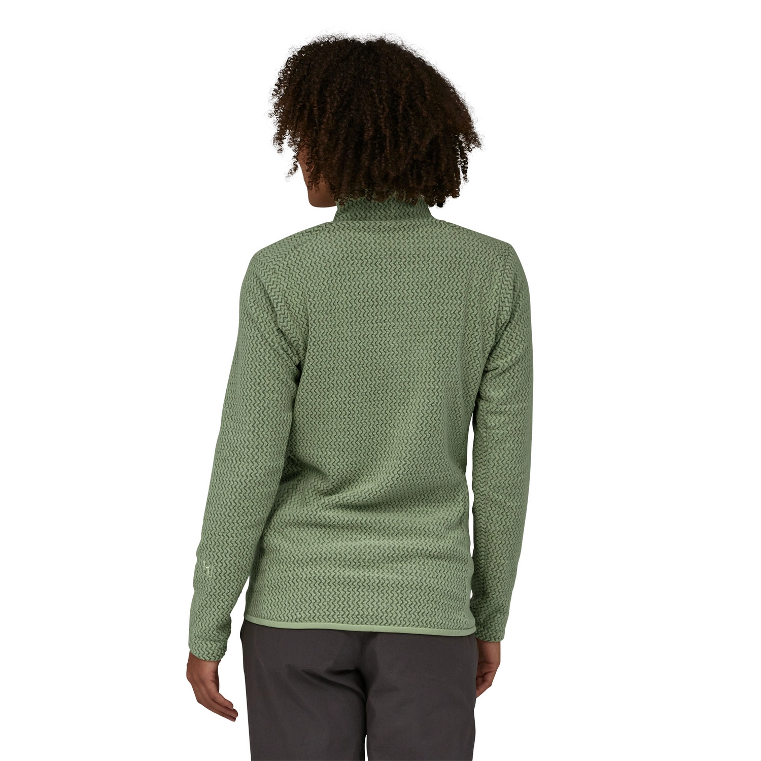 Trui Patagonia Women R1 Air Zip Neck Salvia Green 5 Trui Patagonia Women R1 Air Zip Neck Salvia Green - Afbeelding 3