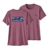 T-Shirt Patagonia Women Cap Cool Daily Graphic Shirt Waters Boardshort Logo Evening Mauve X-Dye -Patagonië Outdoor Sportkleding wbs23 45365 bemx