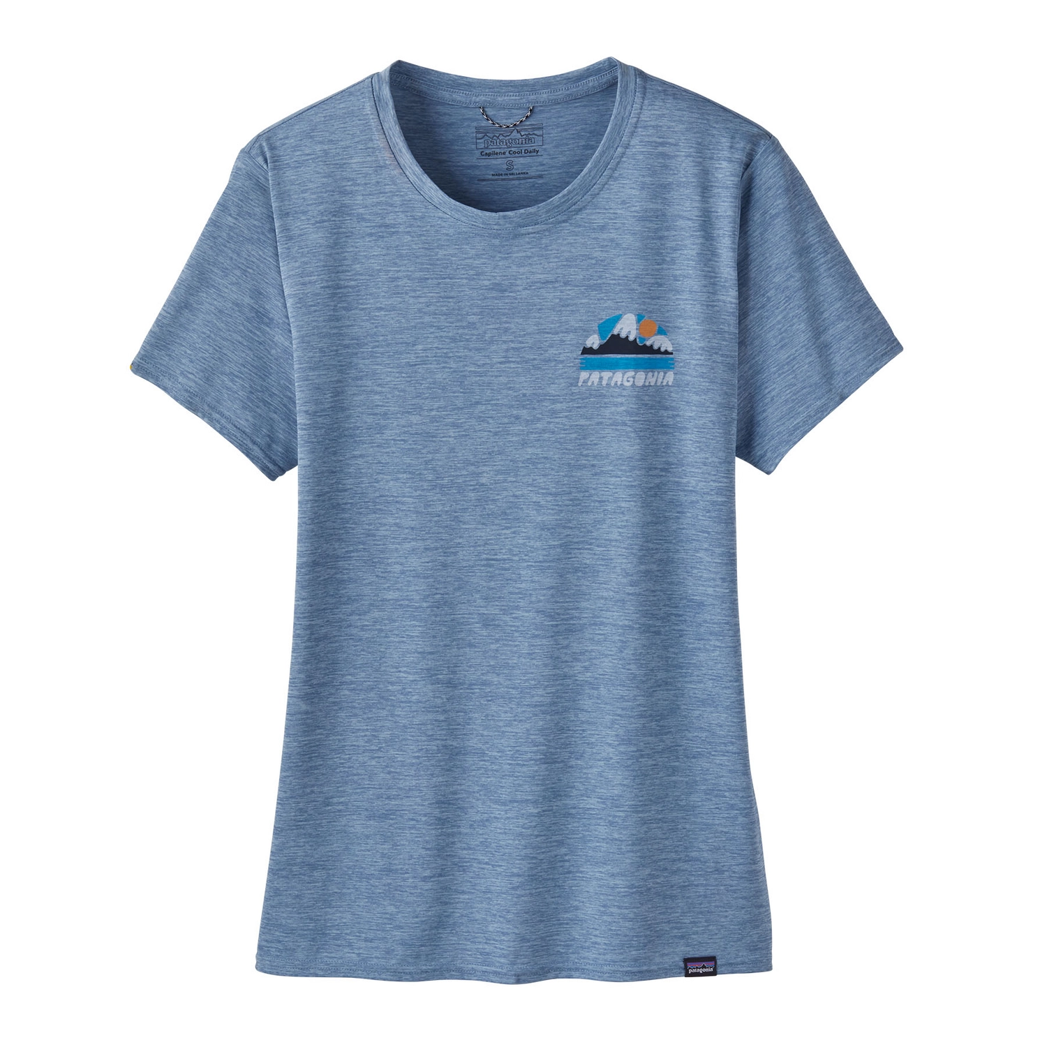 T-Shirt Patagonia Women Cap Cool Daily Graphic Shirt Waters No Dams Orca Steam Blue X-Dye 5 T-Shirt Patagonia Women Cap Cool Daily Graphic Shirt Waters No Dams Orca Steam Blue X-Dye - Afbeelding 3