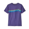 T-Shirt Patagonia Kids Regenerative Organic Certified Cotton Graphic Ridge Rise Stripe Perennial Purple 2 T-Shirt Patagonia Kids Regenerative Organic Certified Cotton Graphic Ridge Rise Stripe Perennial Purple -Patagonië Outdoor Sportkleding wbs23 62174 ripl